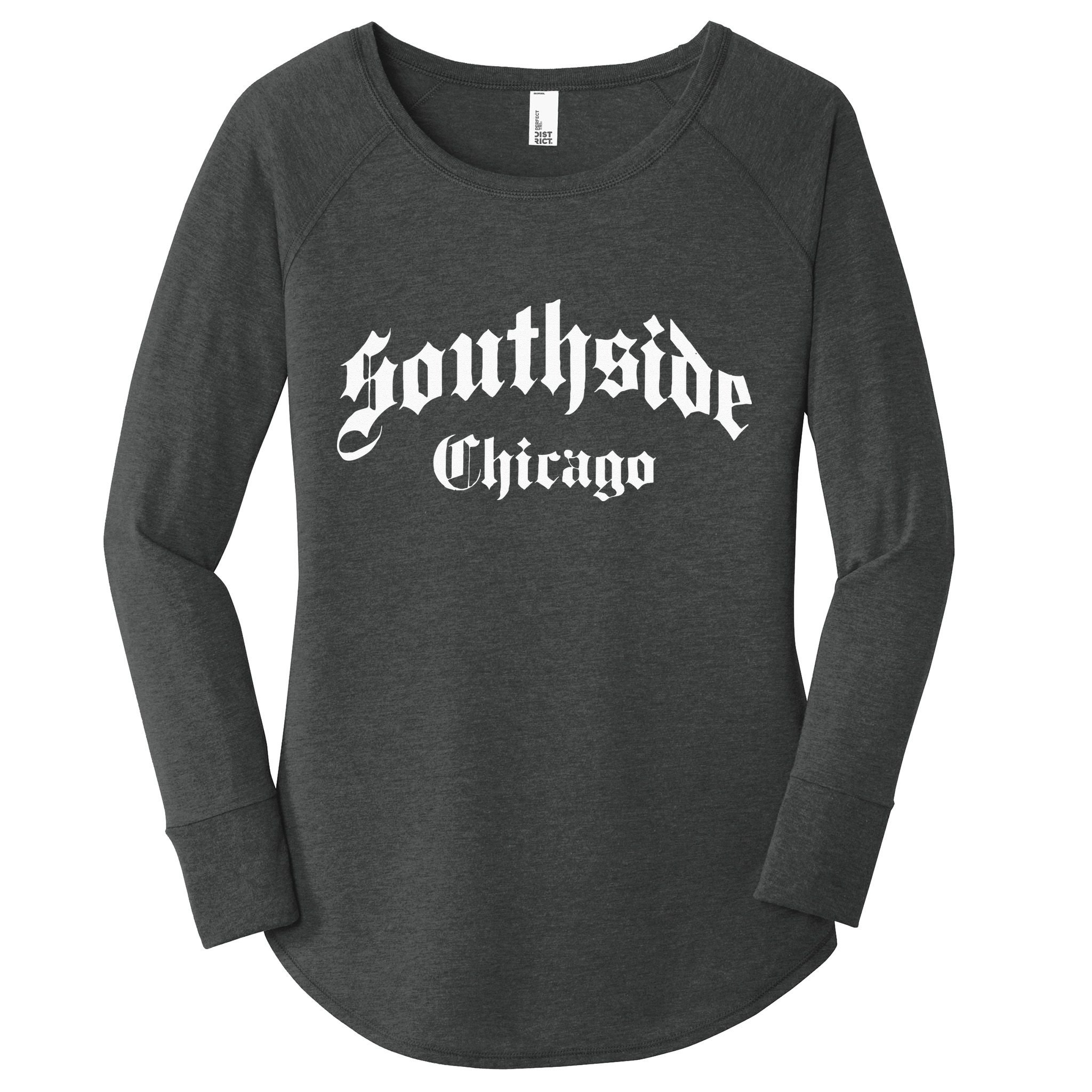 Southside Chicago Throwback Women's Perfect Tri Tunic Long Sleeve Shirt