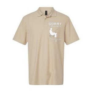 Sorry Can't Talk I'm On Another Line Funny Fishing Softstyle Adult Sport Polo