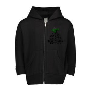 Stray Christmas Tree Evel For Music Band Lover Toddler Zip Fleece Hoodie