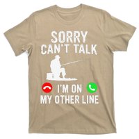 Sorry Can't Talk I'm On My Other Line Vintage Fishing T-Shirt