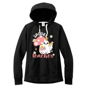 Spooky Cute Teacher Halloween Ghost Cute Gift Women's Fleece Hoodie