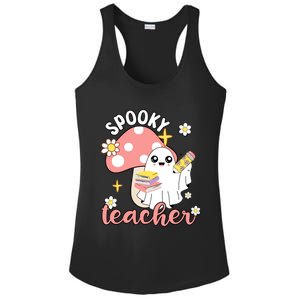 Spooky Cute Teacher Halloween Ghost Cute Gift Ladies PosiCharge Competitor Racerback Tank