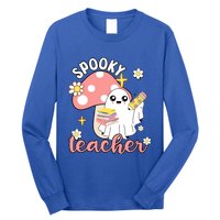 Spooky Cute Teacher Halloween Ghost Cute Gift Long Sleeve Shirt