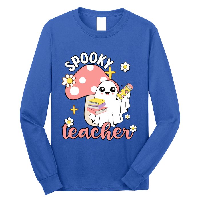 Spooky Cute Teacher Halloween Ghost Cute Gift Long Sleeve Shirt