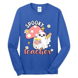 Spooky Cute Teacher Halloween Ghost Cute Gift Tall Long Sleeve T-Shirt