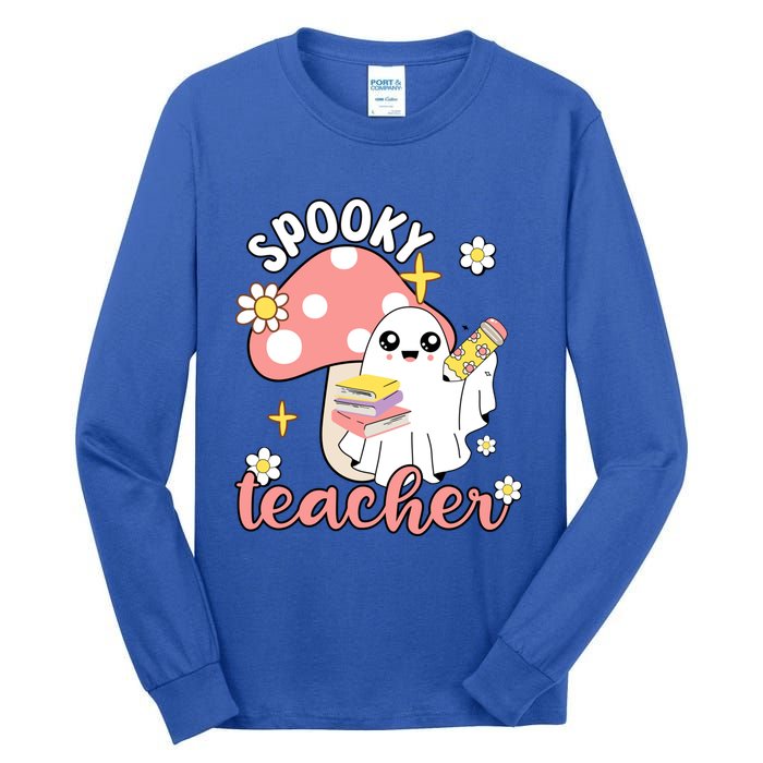 Spooky Cute Teacher Halloween Ghost Cute Gift Tall Long Sleeve T-Shirt