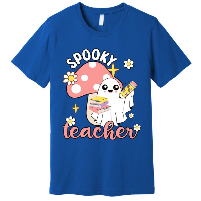 Spooky Cute Teacher Halloween Ghost Cute Gift Premium T-Shirt