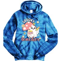 Spooky Cute Teacher Halloween Ghost Cute Gift Tie Dye Hoodie