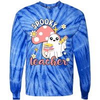 Spooky Cute Teacher Halloween Ghost Cute Gift Tie-Dye Long Sleeve Shirt