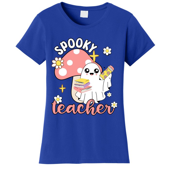 Spooky Cute Teacher Halloween Ghost Cute Gift Women's T-Shirt