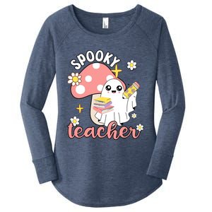 Spooky Cute Teacher Halloween Ghost Cute Gift Women's Perfect Tri Tunic Long Sleeve Shirt