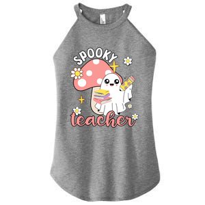 Spooky Cute Teacher Halloween Ghost Cute Gift Women's Perfect Tri Rocker Tank