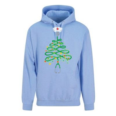 Stethoscope Christmas Tree Nurse Santas Favorite Nurse Elf Meaningful Gift Unisex Surf Hoodie