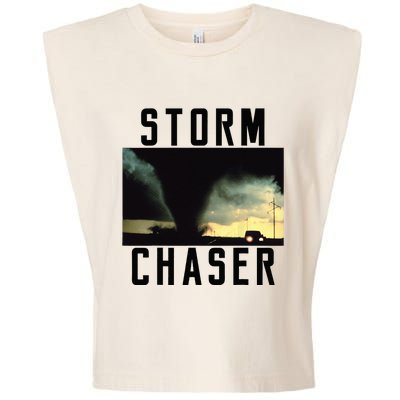 Storm Chaser Tornado Picture Weather Meteorologist Garment-Dyed Women's Muscle Tee