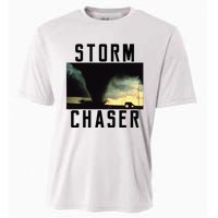 Storm Chaser Tornado Picture Weather Meteorologist Cooling Performance Crew T-Shirt