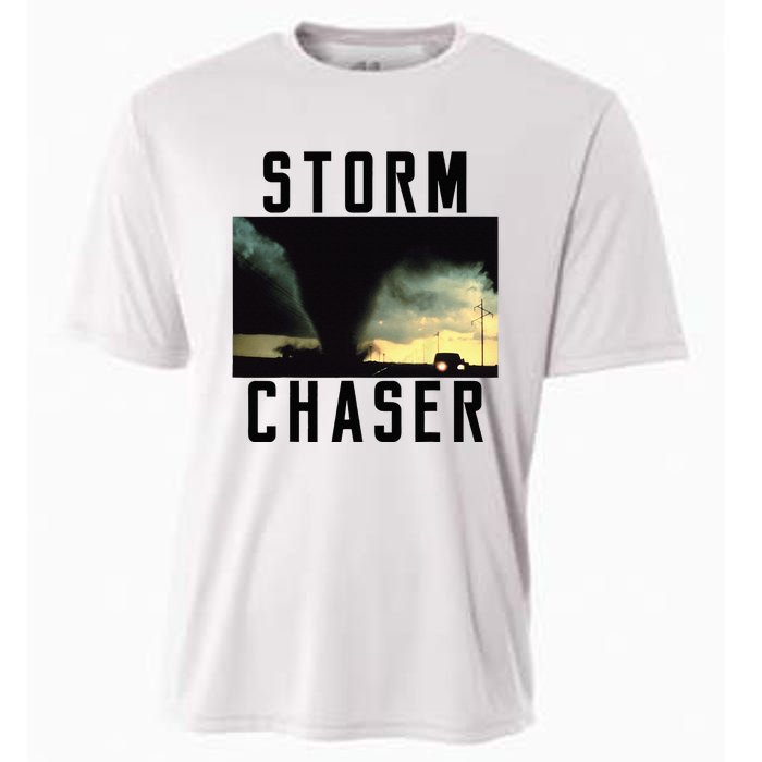 Storm Chaser Tornado Picture Weather Meteorologist Cooling Performance Crew T-Shirt