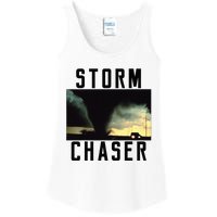 Storm Chaser Tornado Picture Weather Meteorologist Ladies Essential Tank