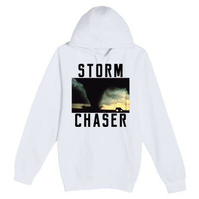 Storm Chaser Tornado Picture Weather Meteorologist Premium Pullover Hoodie