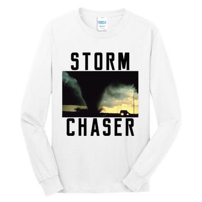 Storm Chaser Tornado Picture Weather Meteorologist Tall Long Sleeve T-Shirt