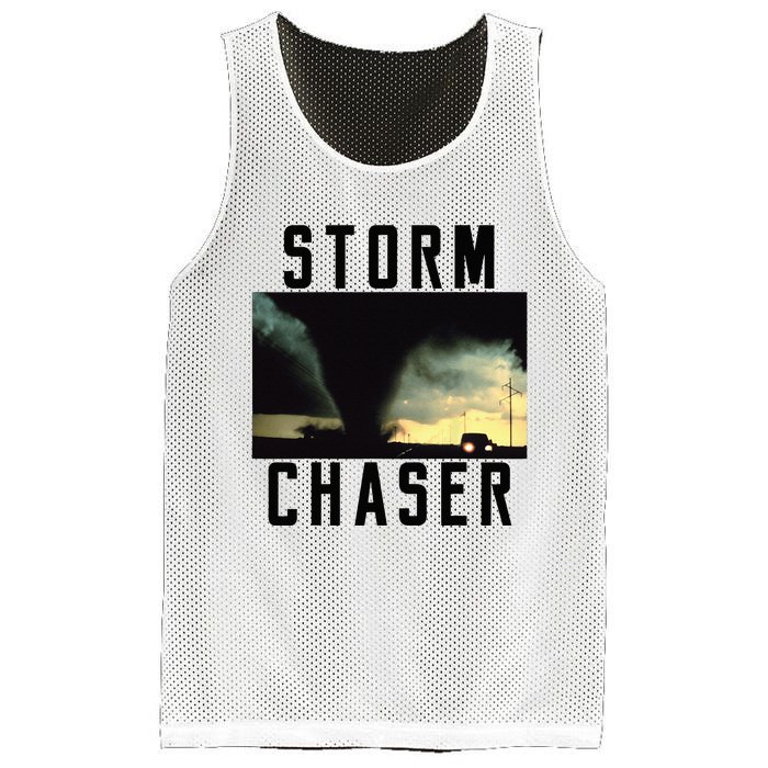 Storm Chaser Tornado Picture Weather Meteorologist Mesh Reversible Basketball Jersey Tank