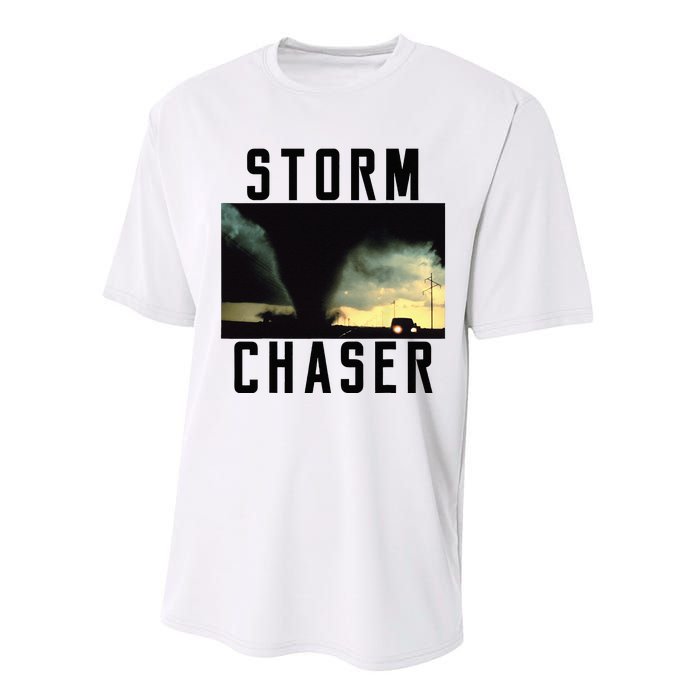 Storm Chaser Tornado Picture Weather Meteorologist Performance Sprint T-Shirt