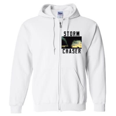 Storm Chaser Tornado Picture Weather Meteorologist Full Zip Hoodie