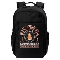 Sloth Cycling Team We'll Get There When We Get There Backpack