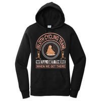 Sloth Cycling Team We'll Get There When We Get There Women's Pullover Hoodie