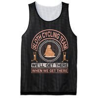 Sloth Cycling Team We'll Get There When We Get There Mesh Reversible Basketball Jersey Tank