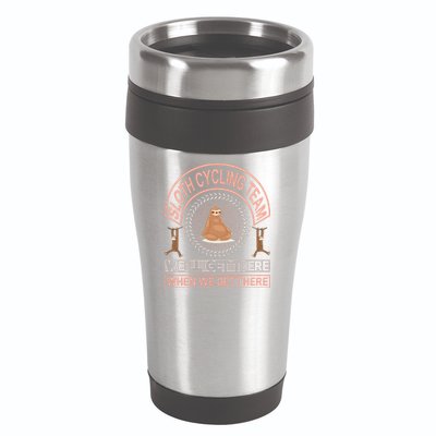 Sloth Cycling Team We'll Get There When We Get There 16oz Travel Tumbler