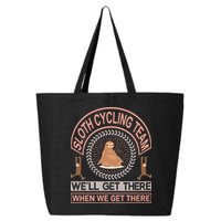 Sloth Cycling Team We'll Get There When We Get There 25L Jumbo Tote