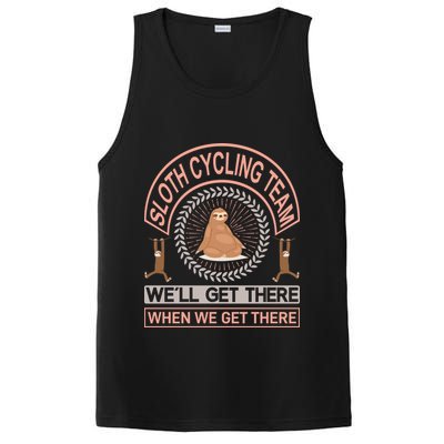 Sloth Cycling Team We'll Get There When We Get There PosiCharge Competitor Tank