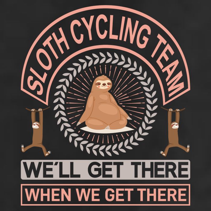 Sloth Cycling Team We'll Get There When We Get There Hat