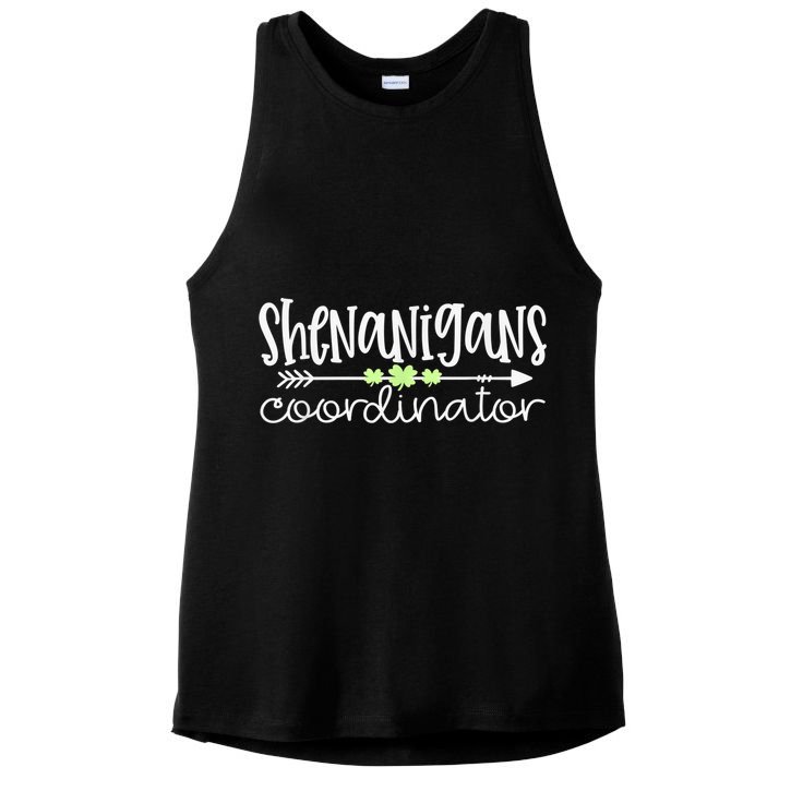 Shenanigans Coordinator Teacher St Patricks Day Shenanigans Ladies PosiCharge Tri-Blend Wicking Tank