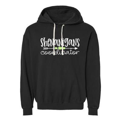 Shenanigans Coordinator Teacher St Patricks Day Shenanigans Garment-Dyed Fleece Hoodie