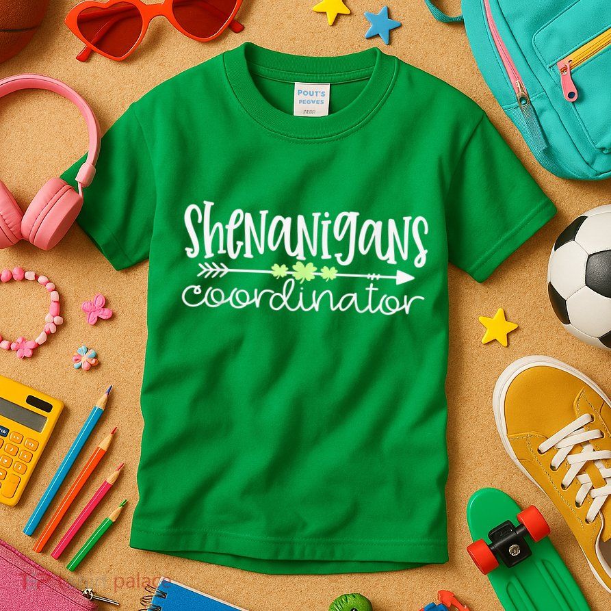 Shenanigans Coordinator Teacher St Patricks Day Shenanigans Kids T-Shirt