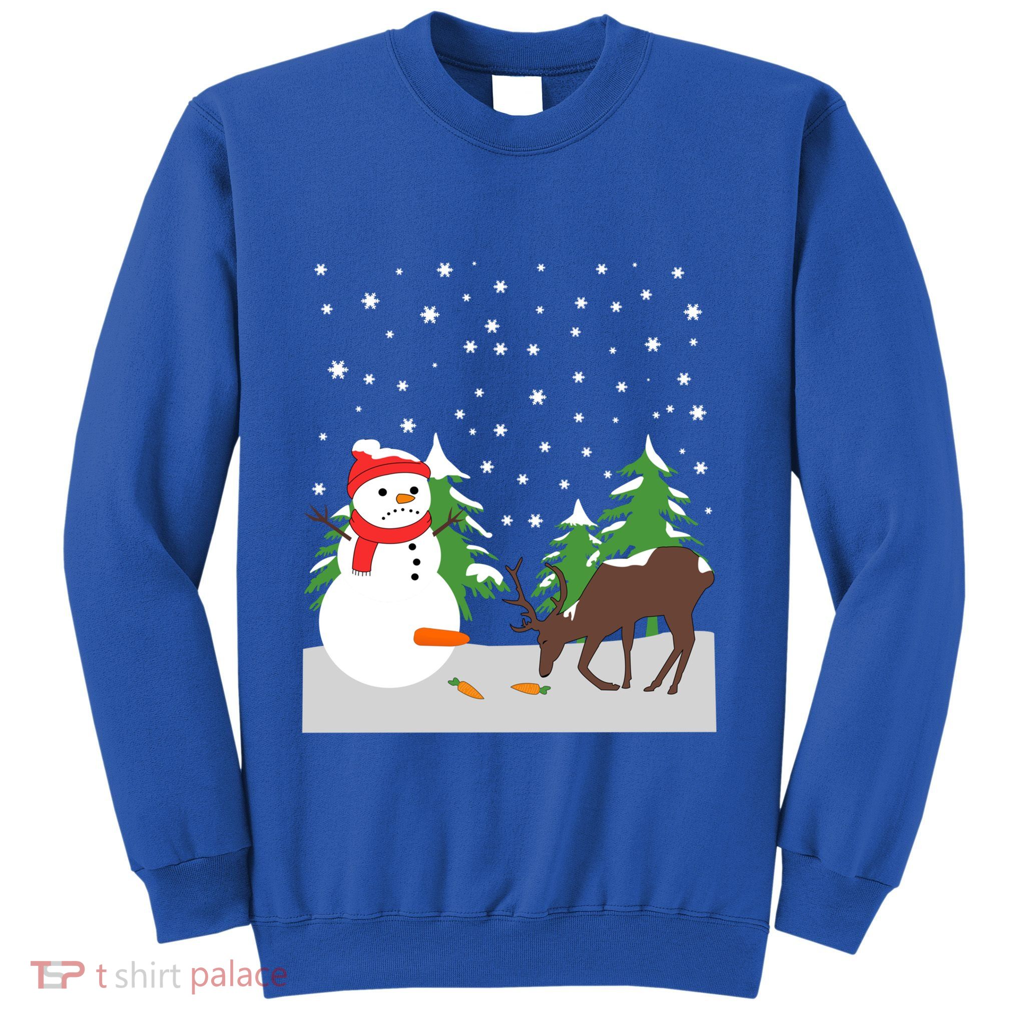 Snow Carrot Tail Ugly Christmas Fun Humorous Gift Sweatshirt