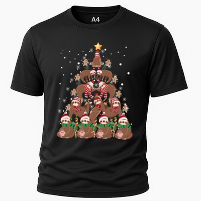 Sloth Christmas Tree Merry Slothmas Xmas Sloth Cool Gift Performance Shirt