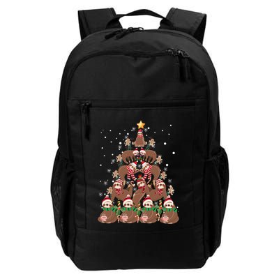 Sloth Christmas Tree Merry Slothmas Xmas Sloth Cool Gift Backpack
