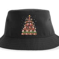 Sloth Christmas Tree Merry Slothmas Xmas Sloth Cool Gift Sustainable Bucket Hat