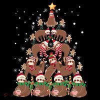 Sloth Christmas Tree Merry Slothmas Xmas Sloth Cool Gift Drawstring Bag