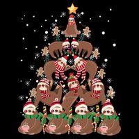 Sloth Christmas Tree Merry Slothmas Xmas Sloth Cool Gift Youth Performance Sprint T-Shirt