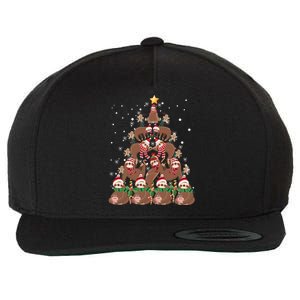 Sloth Christmas Tree Merry Slothmas Xmas Sloth Cool Gift Wool Snapback Cap