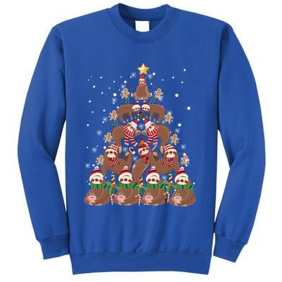 Sloth Christmas Tree Merry Slothmas Xmas Sloth Cool Gift Sweatshirt