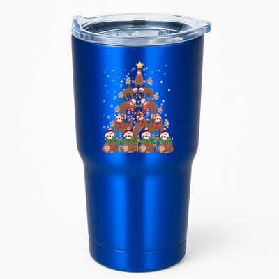 Sloth Christmas Tree Merry Slothmas Xmas Sloth Cool Gift Tumbler