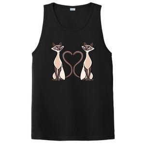 Siamese Cat Twins Gift For Siamese Cat Breed Owner Gift PosiCharge Competitor Tank