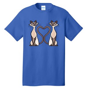 Siamese Cat Twins Gift For Siamese Cat Breed Owner Gift Tall T-Shirt