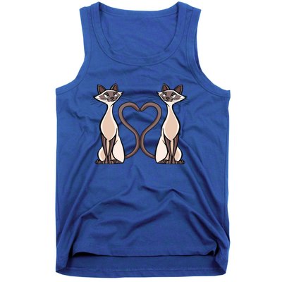 Siamese Cat Twins Gift For Siamese Cat Breed Owner Gift Tank Top