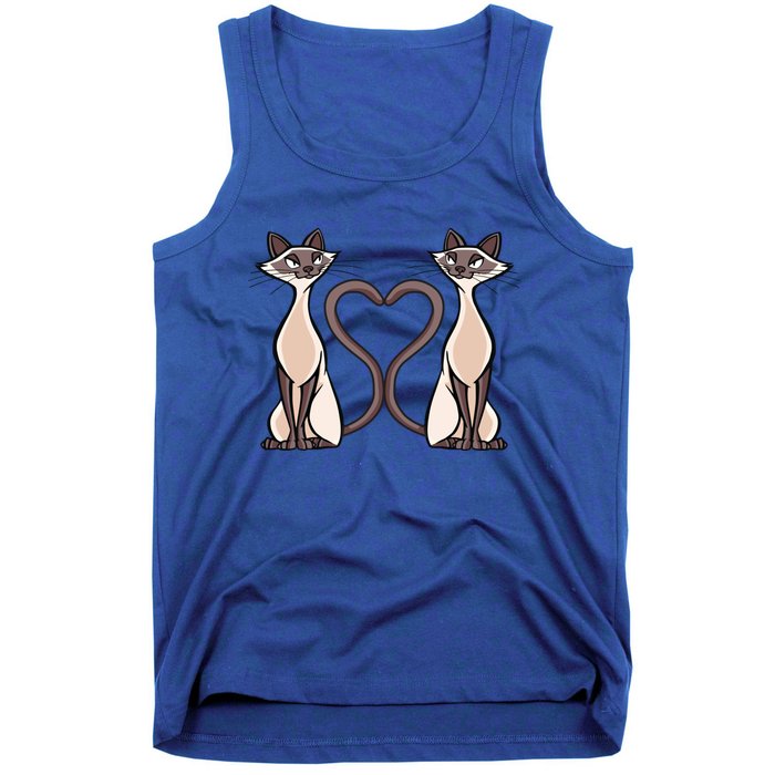 Siamese Cat Twins Gift For Siamese Cat Breed Owner Gift Tank Top