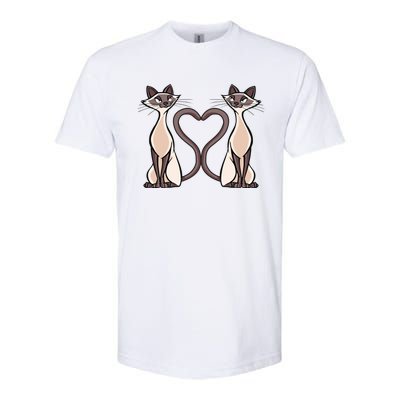 Siamese Cat Twins Gift For Siamese Cat Breed Owner Gift Softstyle® CVC T-Shirt